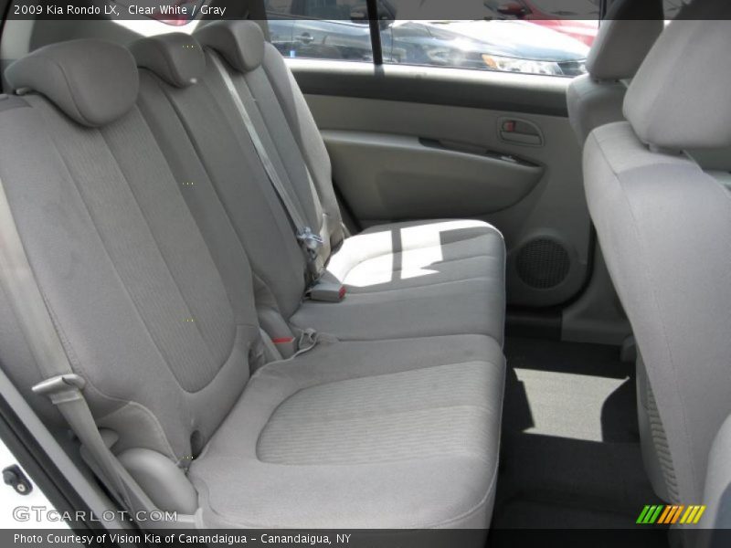 Clear White / Gray 2009 Kia Rondo LX