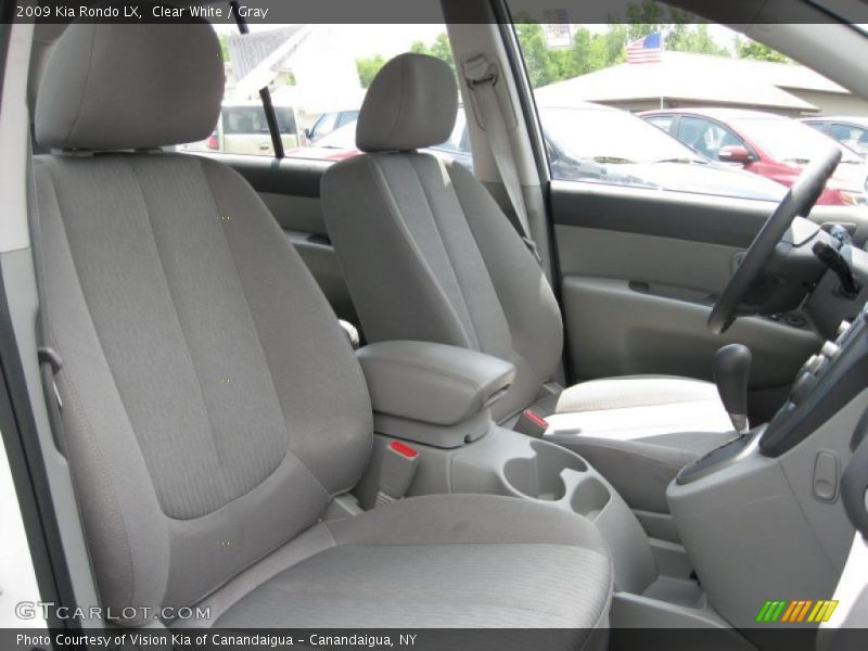 Clear White / Gray 2009 Kia Rondo LX