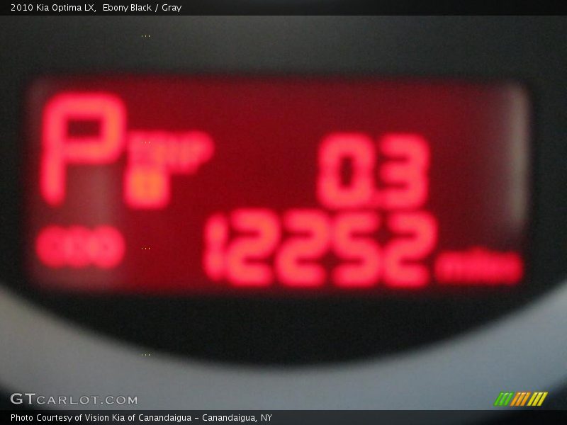 Ebony Black / Gray 2010 Kia Optima LX