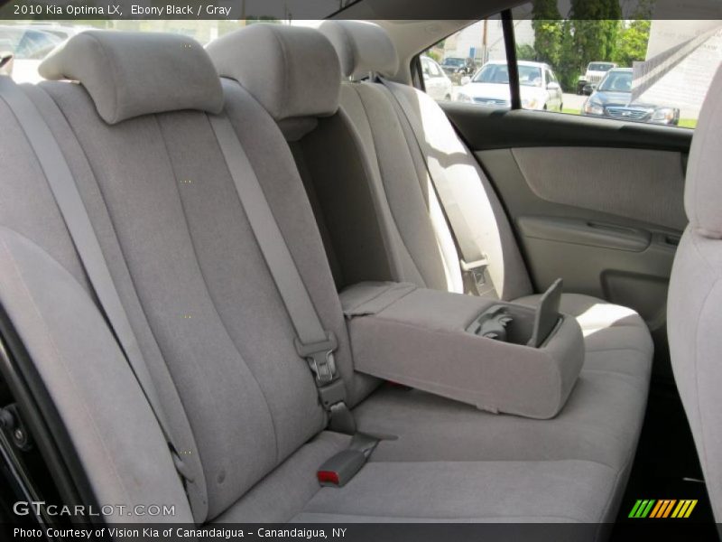 Ebony Black / Gray 2010 Kia Optima LX