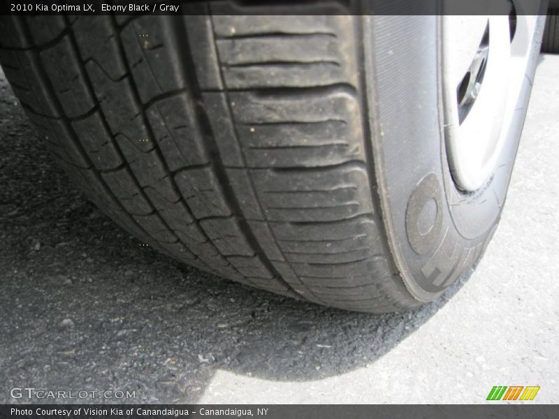 Ebony Black / Gray 2010 Kia Optima LX