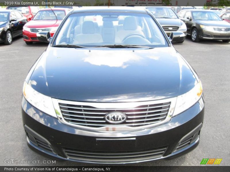 Ebony Black / Gray 2010 Kia Optima LX