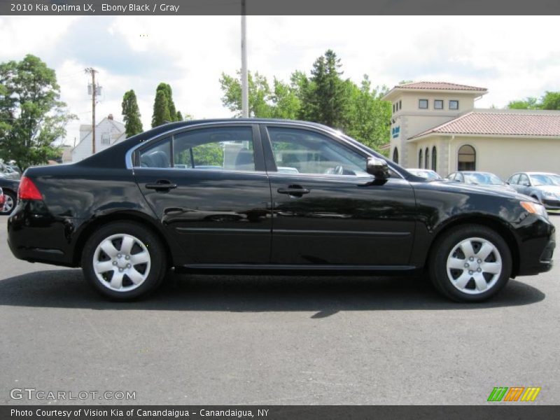 Ebony Black / Gray 2010 Kia Optima LX