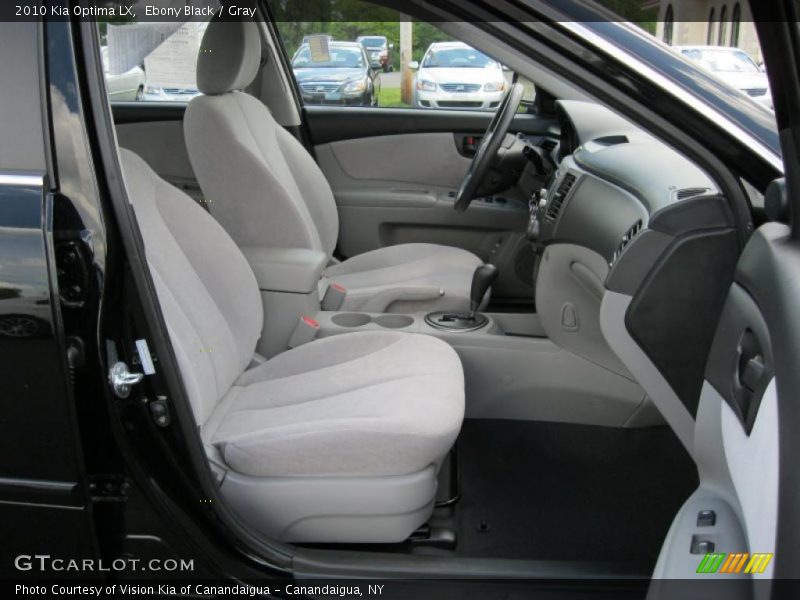 Ebony Black / Gray 2010 Kia Optima LX