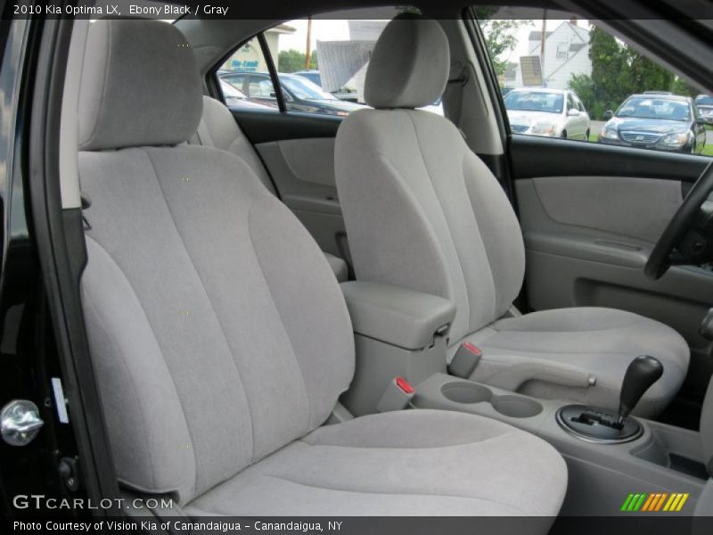Ebony Black / Gray 2010 Kia Optima LX