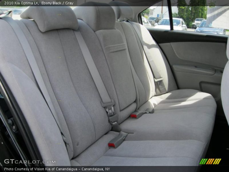 Ebony Black / Gray 2010 Kia Optima LX