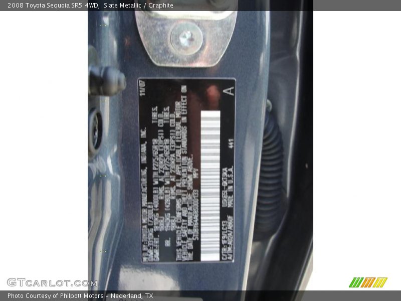 Slate Metallic / Graphite 2008 Toyota Sequoia SR5 4WD