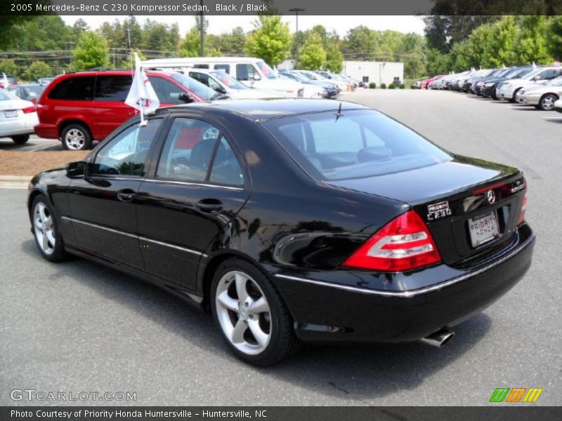 Black / Black 2005 Mercedes-Benz C 230 Kompressor Sedan