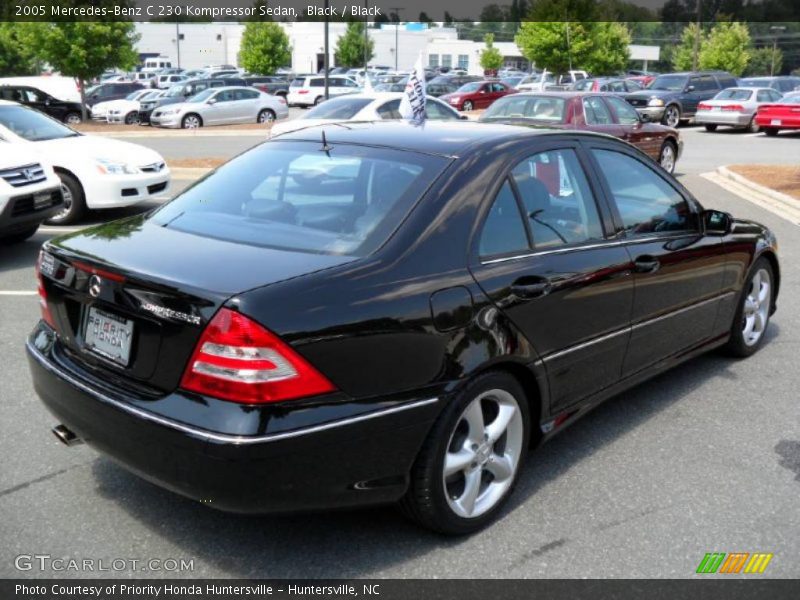 Black / Black 2005 Mercedes-Benz C 230 Kompressor Sedan