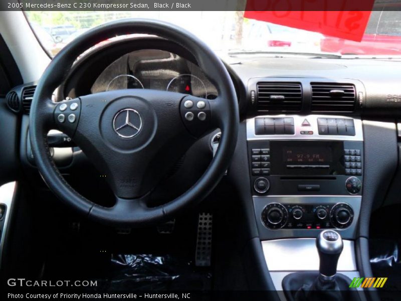 Black / Black 2005 Mercedes-Benz C 230 Kompressor Sedan