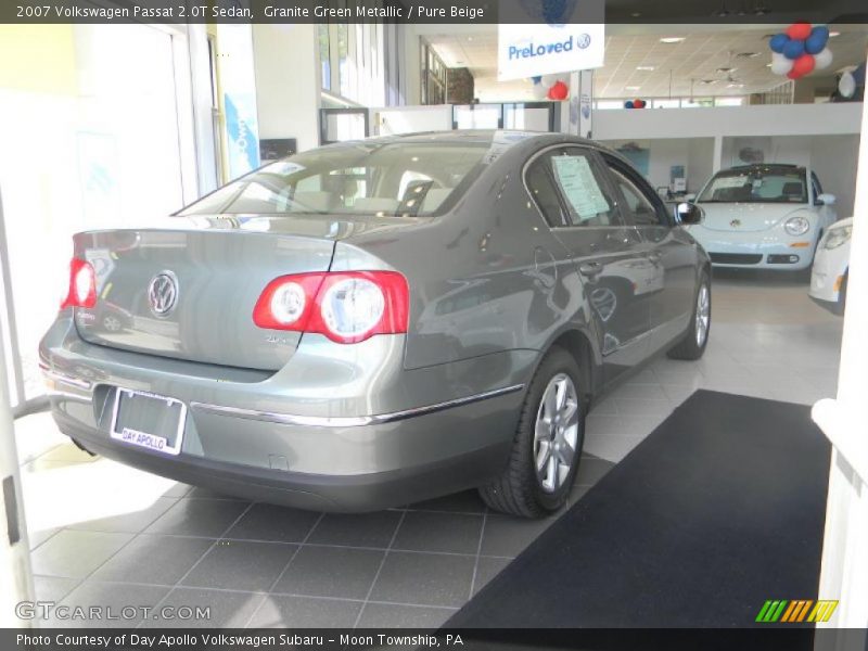 Granite Green Metallic / Pure Beige 2007 Volkswagen Passat 2.0T Sedan