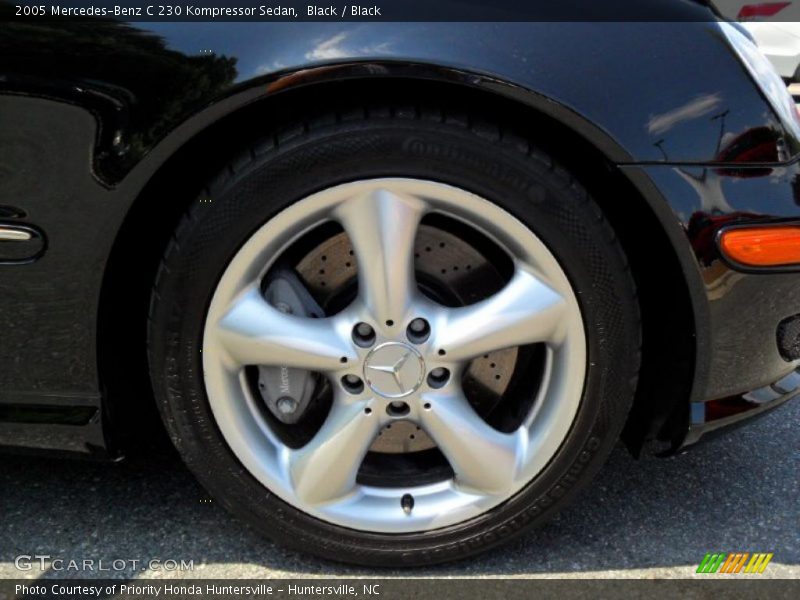 Black / Black 2005 Mercedes-Benz C 230 Kompressor Sedan