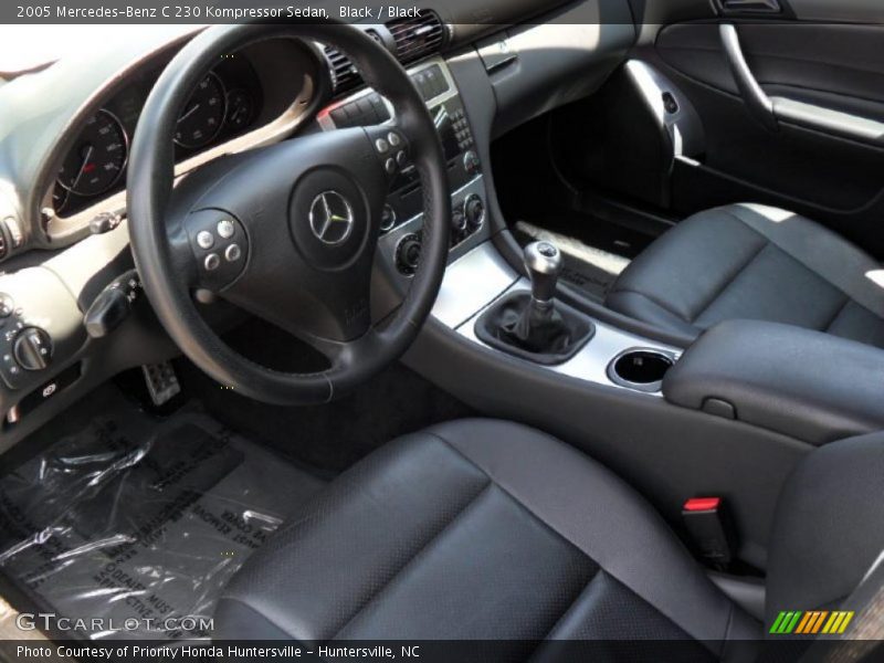 Black / Black 2005 Mercedes-Benz C 230 Kompressor Sedan