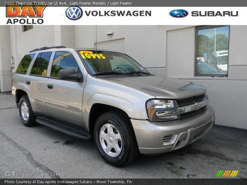 Light Pewter Metallic / Light Pewter 2002 Chevrolet TrailBlazer LS 4x4