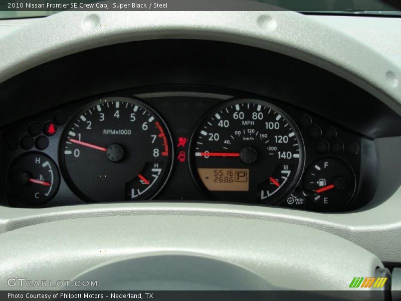 Super Black / Steel 2010 Nissan Frontier SE Crew Cab