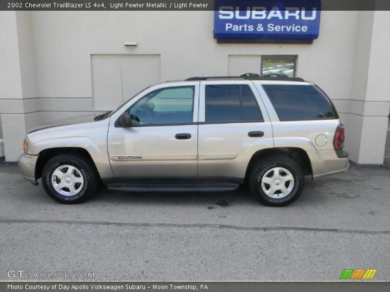 Light Pewter Metallic / Light Pewter 2002 Chevrolet TrailBlazer LS 4x4