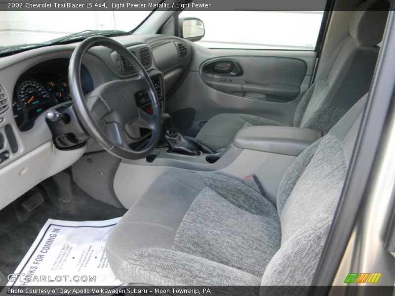 Light Pewter Metallic / Light Pewter 2002 Chevrolet TrailBlazer LS 4x4