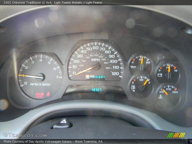 Light Pewter Metallic / Light Pewter 2002 Chevrolet TrailBlazer LS 4x4