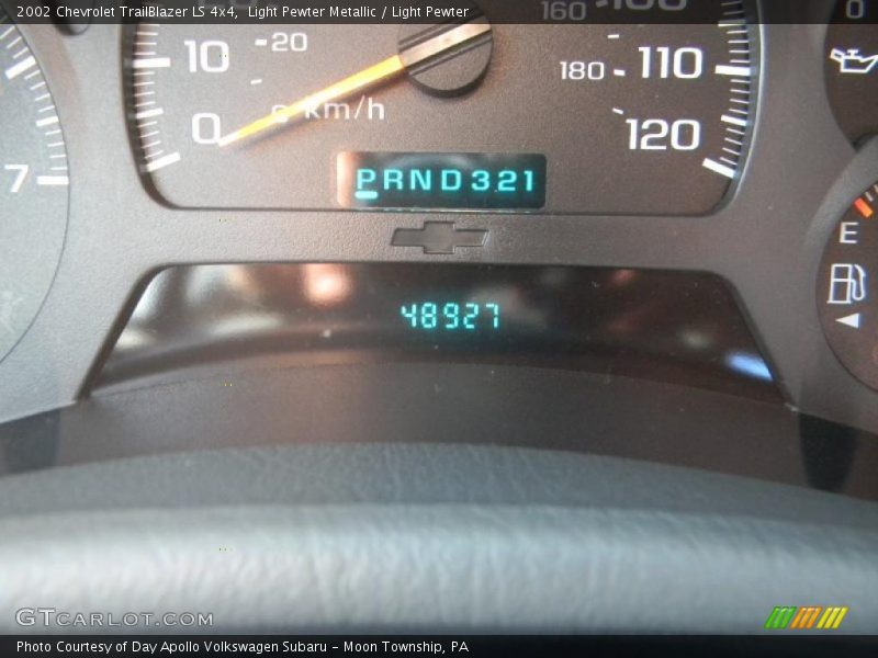 Light Pewter Metallic / Light Pewter 2002 Chevrolet TrailBlazer LS 4x4