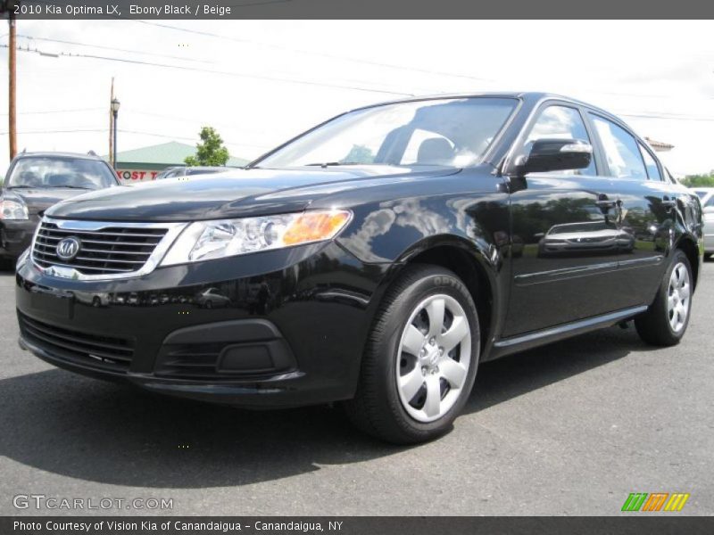 Ebony Black / Beige 2010 Kia Optima LX