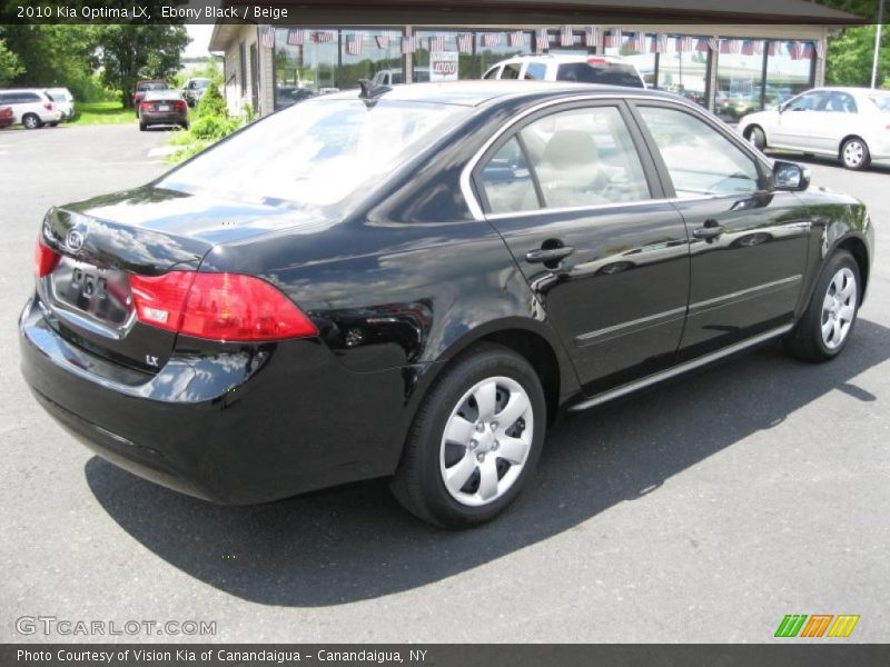 Ebony Black / Beige 2010 Kia Optima LX