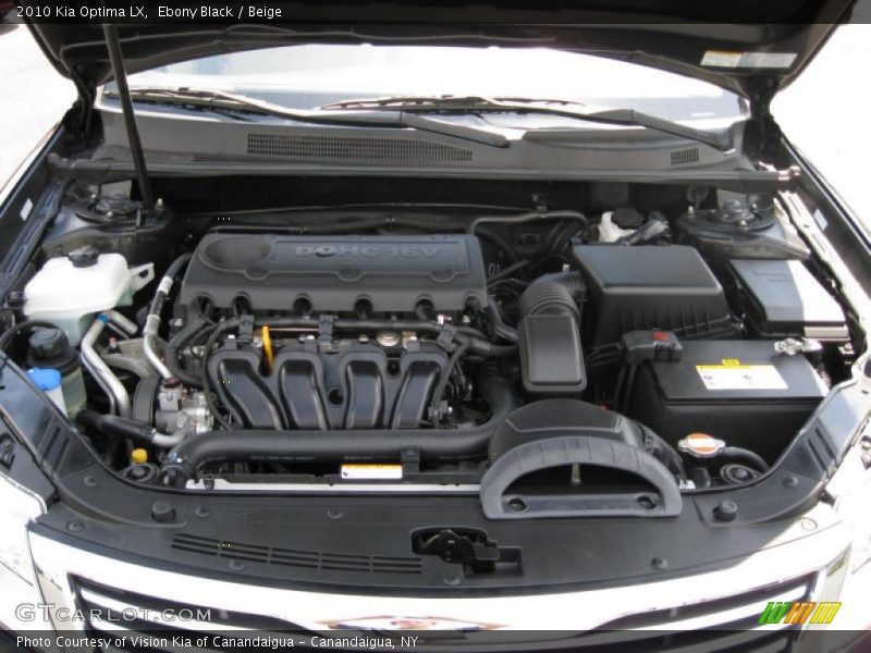 Ebony Black / Beige 2010 Kia Optima LX