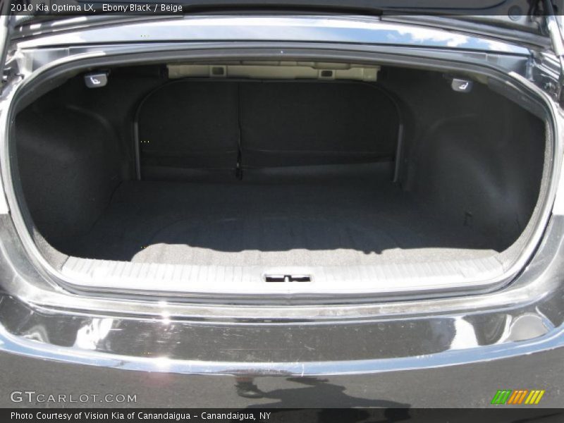 Ebony Black / Beige 2010 Kia Optima LX