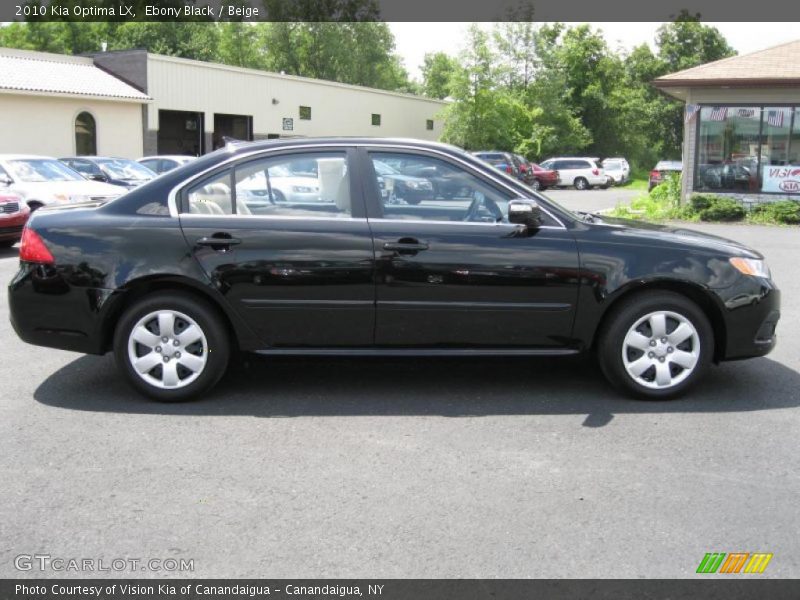 Ebony Black / Beige 2010 Kia Optima LX