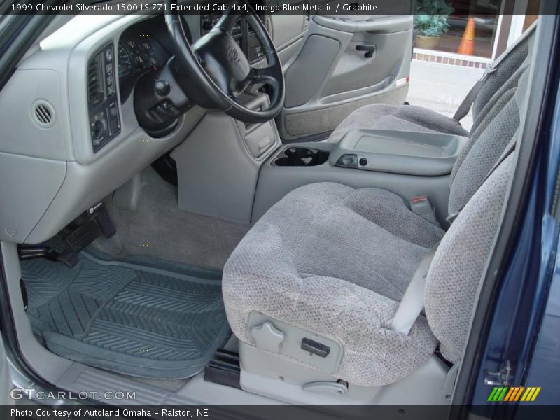 Indigo Blue Metallic / Graphite 1999 Chevrolet Silverado 1500 LS Z71 Extended Cab 4x4