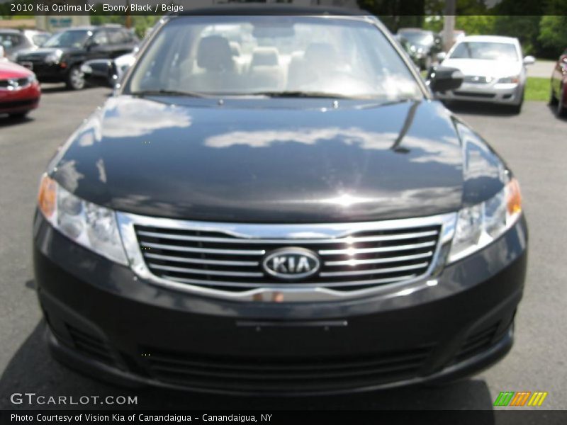Ebony Black / Beige 2010 Kia Optima LX