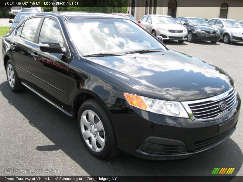 Ebony Black / Beige 2010 Kia Optima LX