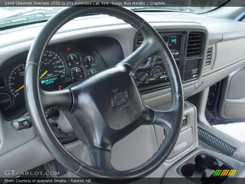 Indigo Blue Metallic / Graphite 1999 Chevrolet Silverado 1500 LS Z71 Extended Cab 4x4