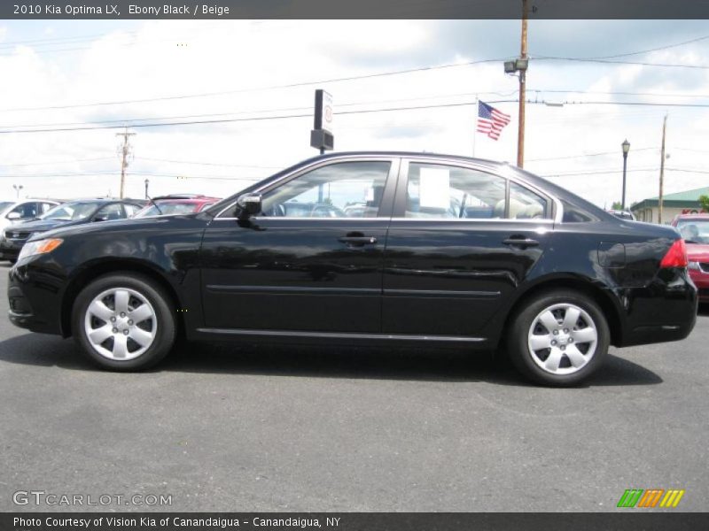 Ebony Black / Beige 2010 Kia Optima LX