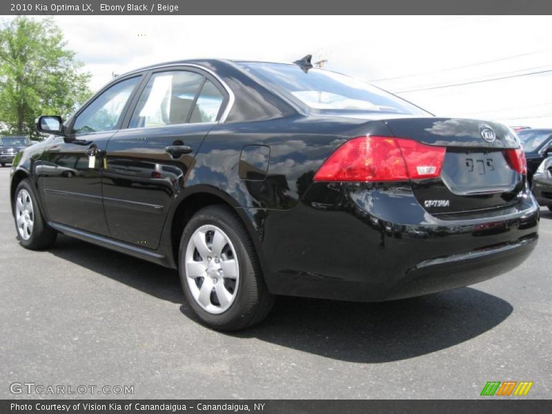 Ebony Black / Beige 2010 Kia Optima LX