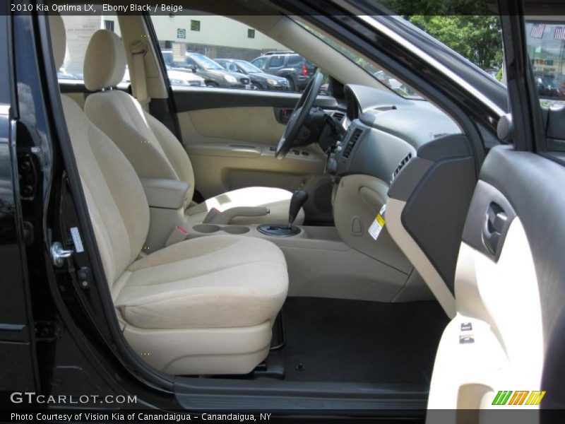 Ebony Black / Beige 2010 Kia Optima LX