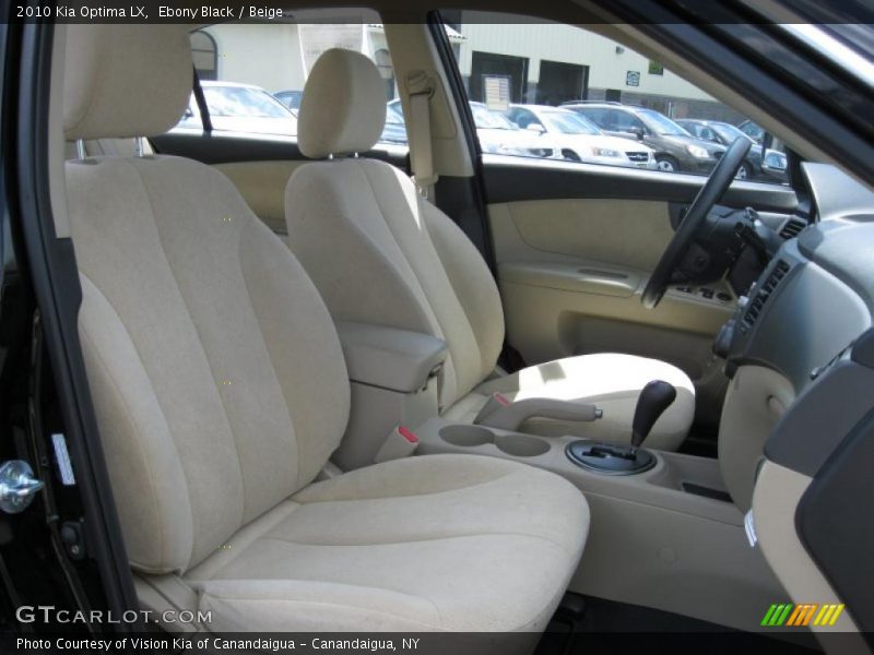 Ebony Black / Beige 2010 Kia Optima LX