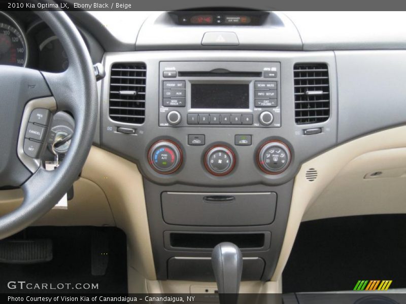 Ebony Black / Beige 2010 Kia Optima LX