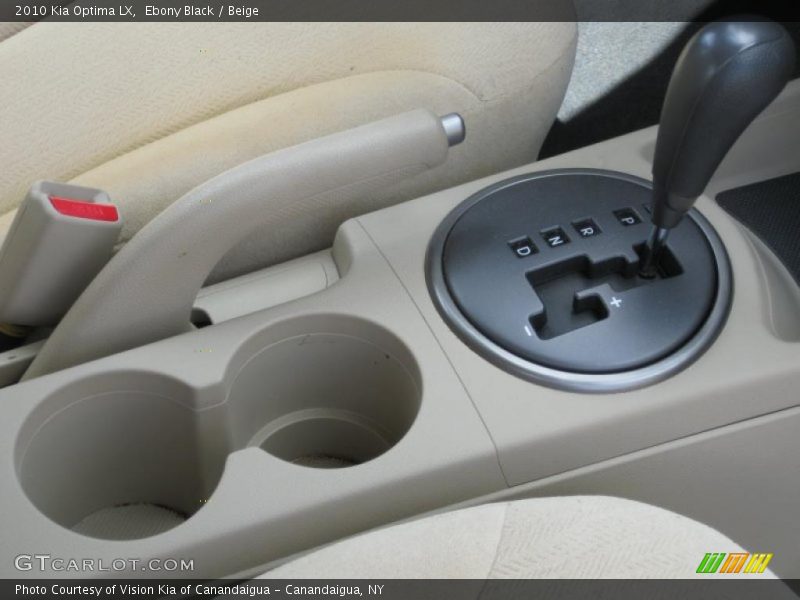 Ebony Black / Beige 2010 Kia Optima LX