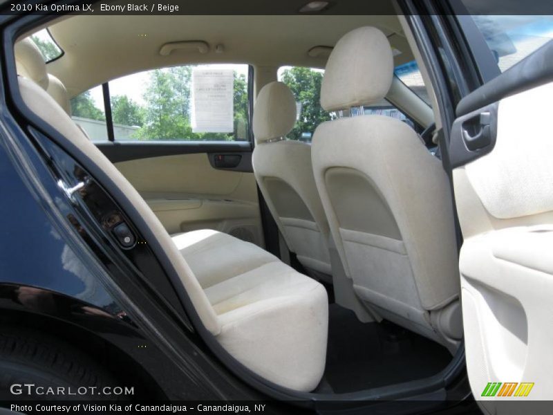 Ebony Black / Beige 2010 Kia Optima LX