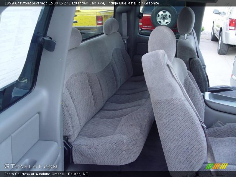 Indigo Blue Metallic / Graphite 1999 Chevrolet Silverado 1500 LS Z71 Extended Cab 4x4