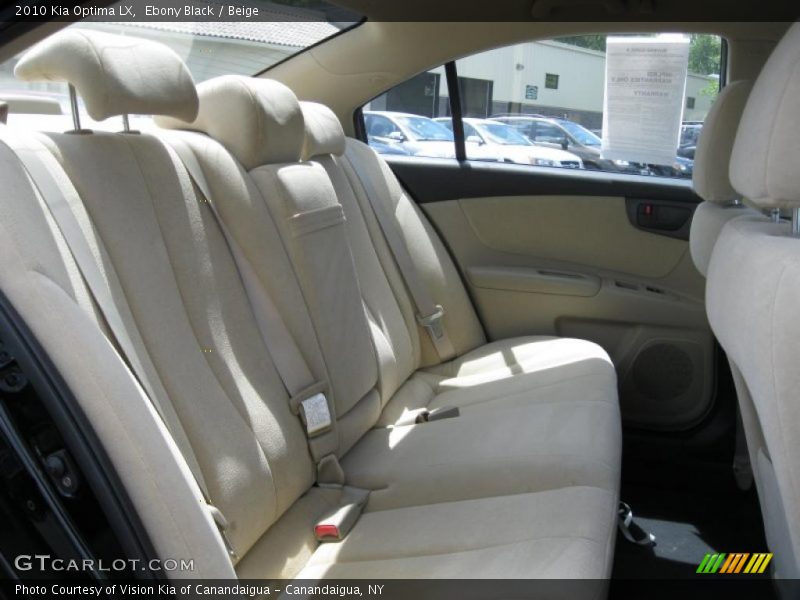 Ebony Black / Beige 2010 Kia Optima LX