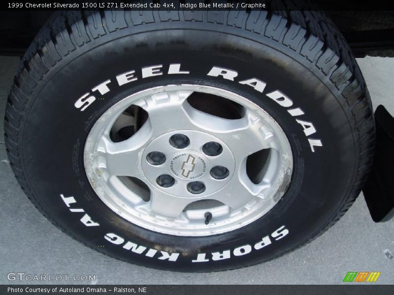 Indigo Blue Metallic / Graphite 1999 Chevrolet Silverado 1500 LS Z71 Extended Cab 4x4