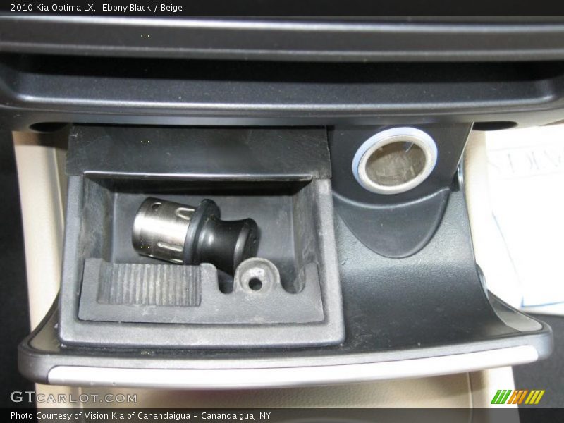 Ebony Black / Beige 2010 Kia Optima LX