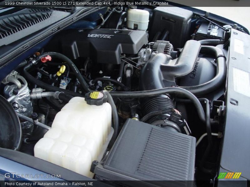 Indigo Blue Metallic / Graphite 1999 Chevrolet Silverado 1500 LS Z71 Extended Cab 4x4
