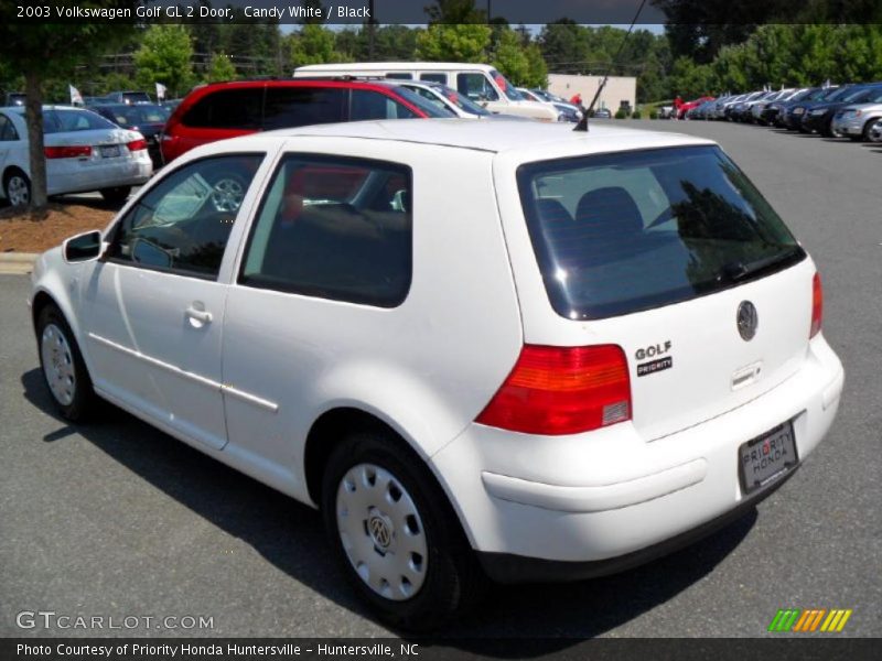 Candy White / Black 2003 Volkswagen Golf GL 2 Door