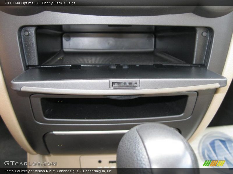Ebony Black / Beige 2010 Kia Optima LX