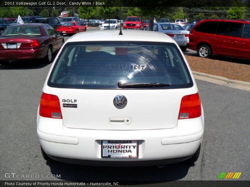 Candy White / Black 2003 Volkswagen Golf GL 2 Door