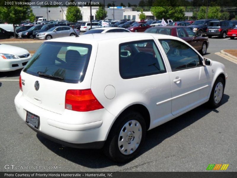 Candy White / Black 2003 Volkswagen Golf GL 2 Door