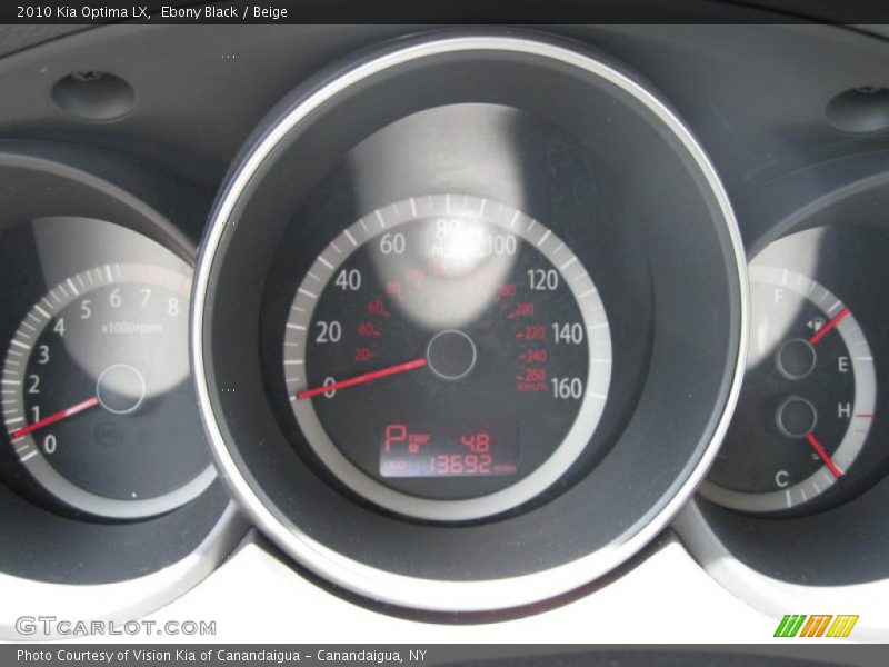 Ebony Black / Beige 2010 Kia Optima LX