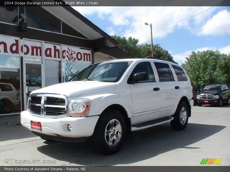 Bright White / Khaki 2004 Dodge Durango Limited 4x4